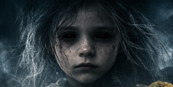 Close-up detail from The Black Mile cover art suggesting haunted memory